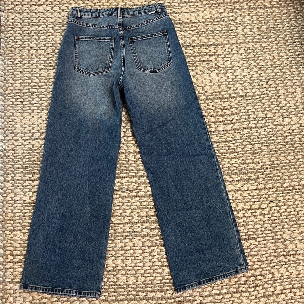 Billabong Flare Wide Straight High Waisted Jeans 8/29
